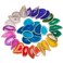rockcloud 10 Pcs Agate Light Table Slices, Healing Crystals Geode Stones,Irregular Home Decoration Jewelry Making,Multi Color