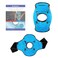 Brookstone Knee Ice Pack Wrap with Silica Beads - Hot and Cold Therapy - Fast Acting Ice Pack for Knee Pain Relief - Reusable Knee Ice Pack for Swelling, Injuries, and Post-Surgery Recovery Azure Blue
