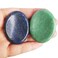 Lapis Lazuli and Green Aventurine Thumb Worry Stone, Stress Relax Healing Reiki Crystal Pocket Palm Stones,Pack of 2