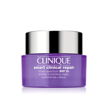 Clinique Smart Clinical Repair Broad Spectrum SPF 30 Wrinkle Correcting Cream with Peptides, Hyaluronic Acid + Glycerin   Protecting + Repairing