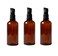 3PCS 100ml / 3.34oz Empty Refillable Amber Glass Cosmetic Pump Press Lotion Bottles Makeup Sample Packing Cream Lotion Bath Shower Conditioner Storage Container Dispenser Vial Pot