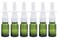 6Pcs 10ml/0.34oz Glass Nasal Spray Bottles - Portable Empty Refillable Fine Mist Sprayers Cosmetic Makeup Perfume Storage Container Vials(Green)