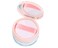 20ml Pink Empty Refillable DIY Make-up Loose Powder Puff Compact Container with Soft Sponge Puff Mirror and Sifter Foundation Plastic Cosmetic Jars Travel Containers
