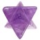 1 Inch Amethyst Merkaba Star, Healing Crystal Carving Geometric Eight-Pointed Sacred Star for Divine Meditation Spiritual Positive Energy Therapy