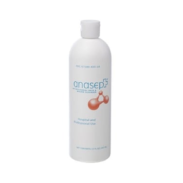 Anasept Antimicrobial Skin and Wound Cleanser, 15 oz Bottle with Dispensing Cap