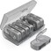 AUVON XL Weekly Pill Organizer 2 Times a Day, Pill Box 7 Day with One-Side Large Openings for Easy to Use, Gray AM PM Pill Case for Medication, Vitamins, Fish Oils, Supplements