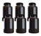 Company Plastic Pill Bottle (6 Pack) Dark Amber Container with Black Lid, 500cc Capacity