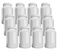Company (12 Pack) White Pill Bottle with Lid, Storage, Plastic Pill Container, 150cc Capacity
