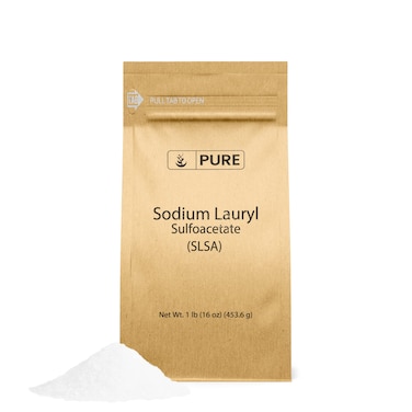 Pure Original Ingredients Sodium Lauryl Sulfoacetate (SLSA) (1 lb) Long Lasting Foam &amp; Bubbles, Gentle on Skin