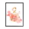 Stupell Industries Hello Gorgeous Fashion Cosmetic Perfume Bottle Pink Watercolor, Designed by Ziwei Li Black Framed Wall Art, 24 x 30, White