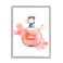 Stupell Industries Pink Fashion Watercolor Cosmetic Perfume Bottle Designer Glam, Designed by Ziwei Li Gray Framed Wall Art, 16 x 20, White