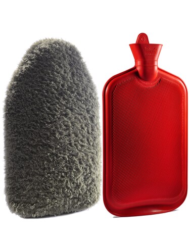 Peterpan Teddy Hot Water Bottle, Size: XXX-Large, Hot Water Bag for Pain Relief, A Lanyard Keeps Your Stopper Within Reach, BPA &amp; PVC Free, Olive Green