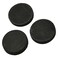 3 pcs Authentic Shungite Stickers Unpolished 30 mm / 1.18" Genuine Healing Energy Stone Protection Plate for Cell Phone Case Tablet Laptop Computer Noble Gemstone Protector Crystal