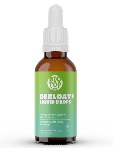 Debloat Organic Liquid Drops for Natural Gas &amp; Bloating Relief, Supports Digestive &amp; Gut Health with Dandelion, Ginger, Fennel, Peppermint, Sugar-Free 1.0 Fl Oz.