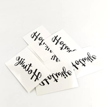 Hotwife Temporary Tattoo: This 5-piece swinger lifestyle hotwife tattoo temporary features black lettering