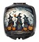 Caroline's Treasures Witches Spooky Halloween Compact Mirror Decorative Travel Makeup Mirror for Women Girls Gifts Pocket Makeup Mirror Folding Handheld