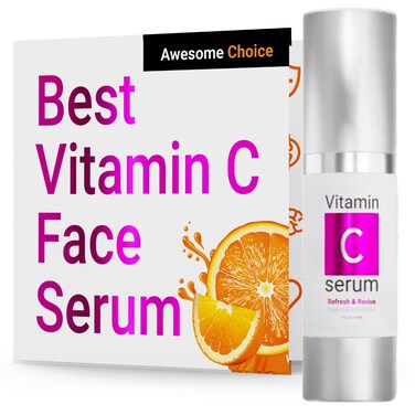 Vitamin C Face Serum for Face   Lightweight &amp; Non-greasy   Deep Hydration &amp; Radiant Skin   Vegan &amp; Cruelty-Free   American-Made