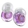 Ear Plugs for Concerts, 2 Pack High Fidelity Ear Plugs, Reusable Silicone Earplugs for Concert, Rave, Work, Musicians, 5 Pair Ear Tips in S/M/L, 18-25 dB Concert Ear Plugs for Noise Cancelling(Purple)