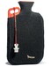Peterpan Rubber Hot Water Bottle with Knitted Cover, Extra Large &amp; Thick for Pain Relief, 90 Fl Oz Capacity,BPA &amp; Phthalates Free, Handle &amp; 2nd Gen Lanyard Cap, Safe &amp; Comfortable Heat Therapy, Black