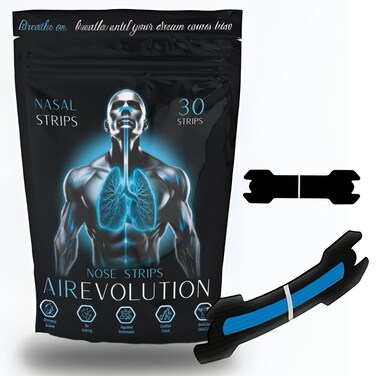 Nose Strips for Breathing - One Big Spring Technology &amp; Visual Positioning Aid - 30 Count Nasal Strips for Snoring, Anti Snoring Devices for Better Sleep &amp; Congestion Relief