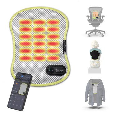 SomaPulse Premium Heating Pad &amp; Vibration Massager with Smartphone Control - Connect to Your Body + Jackets + Chairs in Seconds! Keep Warm + Relieve Stress, Cramps &amp; Body Aches.