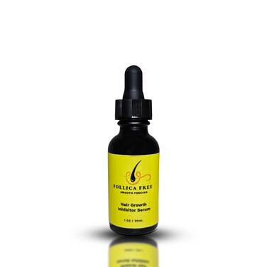 Follica Free Organic Cold-Pressed Red Cyperus Rotundus Oil, Hair Growth Inhibitor, Ingrown Hair Prevention, Laser Hair Removal Alternative, Orange Scented, 1 Oz. Bottle