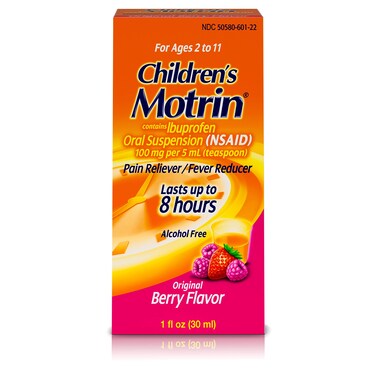 Motrin Children's Pain Reliever and Fever Reducer, Original Berry, 1 Fluid Ounce