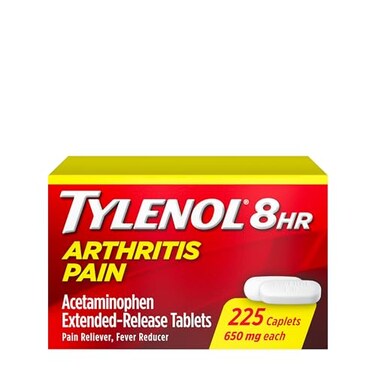 Tylenol 8 Hour Arthritis Pain Relief Extended-Release Tablets, 650 mg Acetaminophen, Joint Pain Reliever &amp; Fever Reducer Medicine, Oral Pain Reliever for Arthritis &amp; Joint Pain, 225 Count