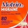 Motrin IB Migraine Liquid Gel Caps, Ibuprofen 200 mg, Migraine Relief Medicine, 80 Ct