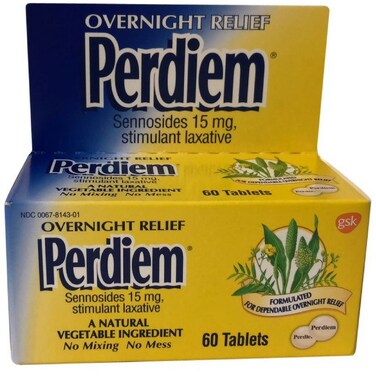Perdiem Pills Overnight Relief, 60 Count (Pack of 6)