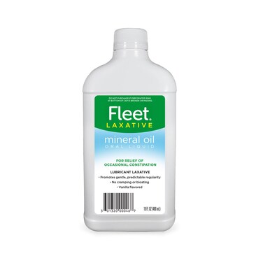 Fleet Laxative, Mineral Oil Oral Liquid, Vanilla Flavored, Lubricant Laxative for Constipation, 16 Fl Oz