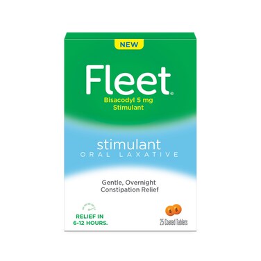 Fleet Laxative, Oral Laxative Stimulant, Overnight Constipation Relief, Laxative Tablets, 25 Count