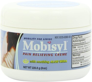 Mobisyl Pain Relieving Creme with Soothing Aloe Vera, 8.0-Ounce Jar (Pack of 2)