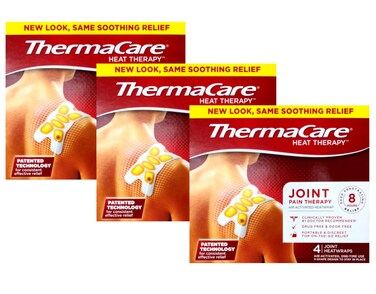 ThermaCare Advanced Multi-Purpose Joint Pain Therapy (4 Count, Pack of 3) Heatwraps, Up to 8 Hours of Pain Relief, Temporary Relief of Joint Pains