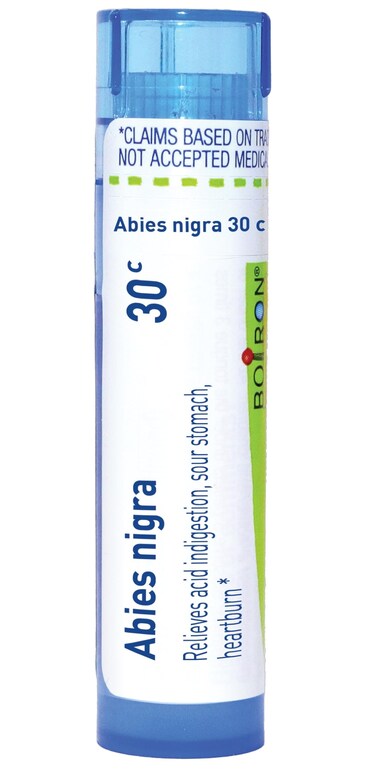 Boiron Abies Nigra 30C for Acid Indigestion, Sour Stomach, &amp; Heartburn - 80 Pellets