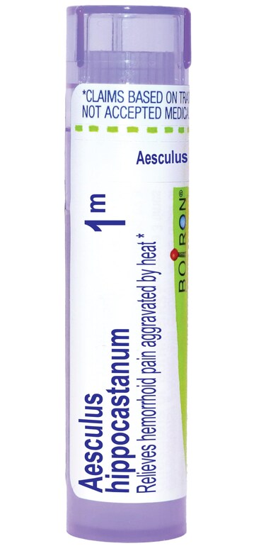 Boiron Aesculus Hippocastanum 1M for Hemorrhoid Pain - 80 Pellets
