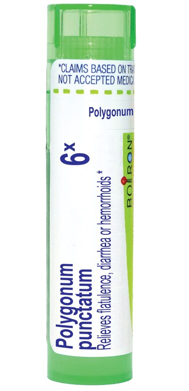 Boiron Polygonum Punctatum 6X for Flatulence, Diarrhea, &amp; Hemorrhoids - 80 Pellets