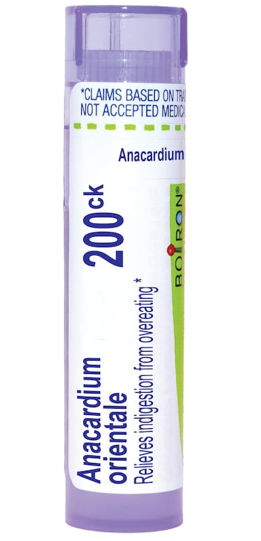 Boiron Anacardium orientale 200Ck for Indigestion from Overeating - 80 Pellets
