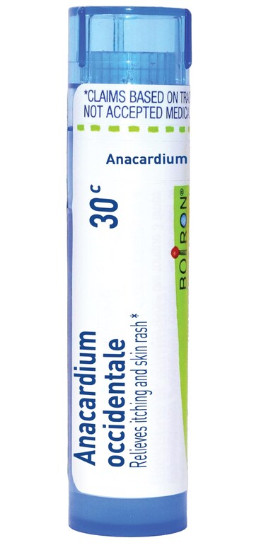 Boiron Anacardium Occidentale 30C for Itching &amp; Skin Rash - 80 Pellets