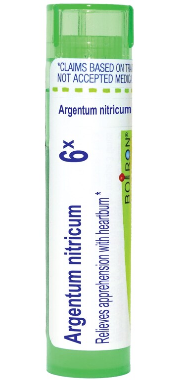 Boiron Argentum Nitricum 6X for Apprehension with Heartburn - 80 Pellets
