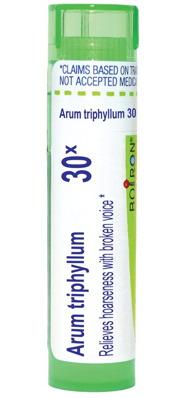 Boiron Arum Triphyllum 30X for Hoarseness with Broken Voice - 80 Pellets
