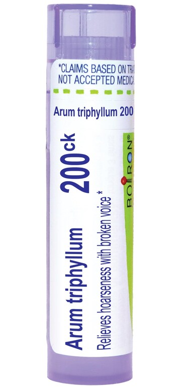 Boiron Arum Triphyllum 200Ck Homeopathic Medicine for Hoarseness - 80 Pellets