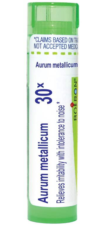 Boiron Aurum Metallicum 30X for Irritability with Intolerance to Noise - 80 Pellets
