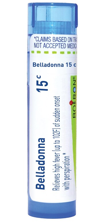 Boiron Belladonna 15C for High Fever of Sudden Onset with Perspiration - 80 Pellets