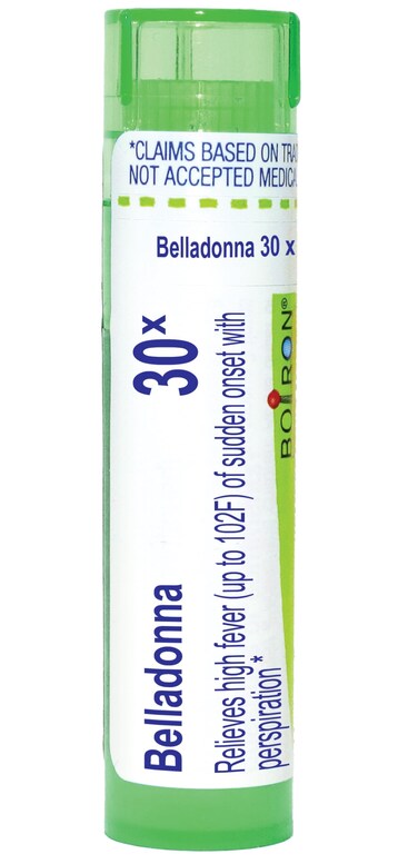 Boiron Belladonna 30X for High Fever with Perspiration - 80 Pellets