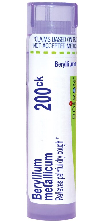 Boiron Beryllium Metallicum 200Ck for Painful Dry Cough - 80 Pellets