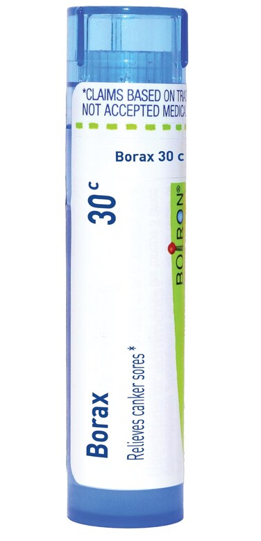Boiron Borax 30C Homeopathic Medicine for Canker Sores - 80 Pellets