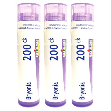 Boiron Bryonia Alba 200ck Homeopathic Medicine for Muscle and Joint Pain Improved by Rest - Pack of 3 (240 Pellets)