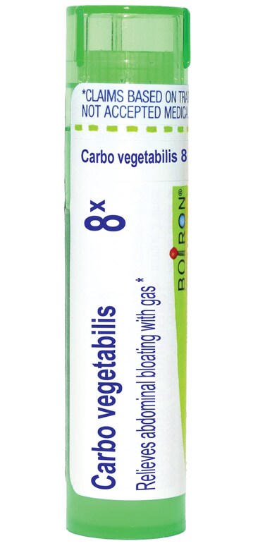 Boiron Carbo Vegetabilis 8X for Abdominal Bloating with Gas - 80 Pellets
