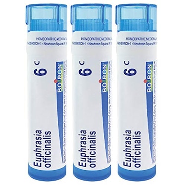 Boiron Euphrasia Officinalis 6c Homeopathic Medicine for Abundant and Irritating Eye Discharge - Pack of 3 (240 Pellets)